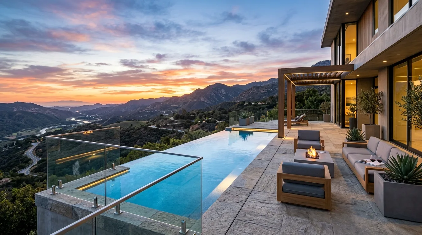 Poolside Seating Landscape